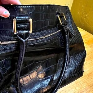 Large black Anne Klein tote bag